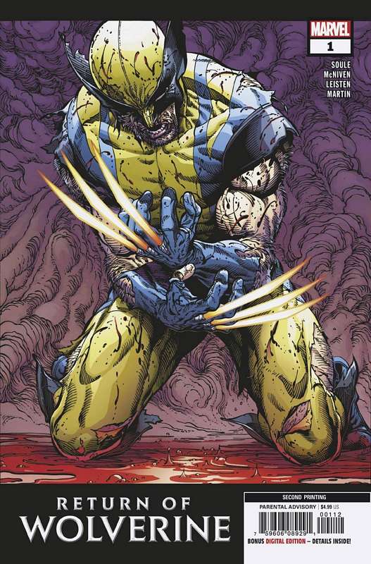 RETURN OF WOLVERINE #1 (OF 5) 2ND PTG MCNIVEN VARIANT