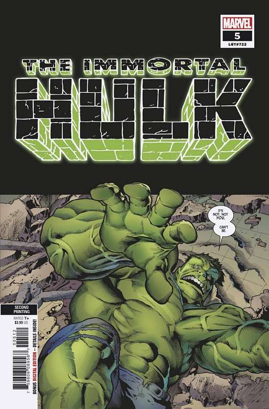 IMMORTAL HULK #5 2ND PTG BENNETT VARIANT