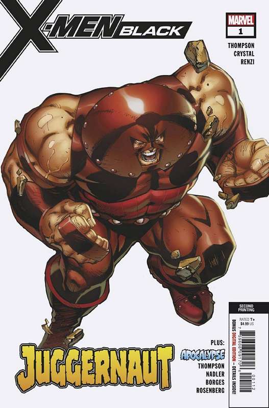 X-MEN BLACK JUGGERNAUT #1 2ND PTG CRYSTAL VARIANT