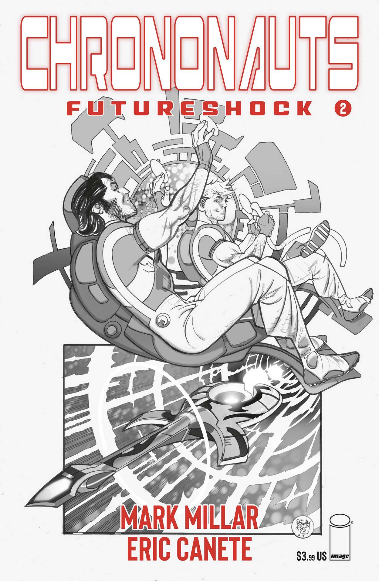 CHRONONAUTS FUTURESHOCK #2 (OF 4) CVR B B&W FERRY (MR)