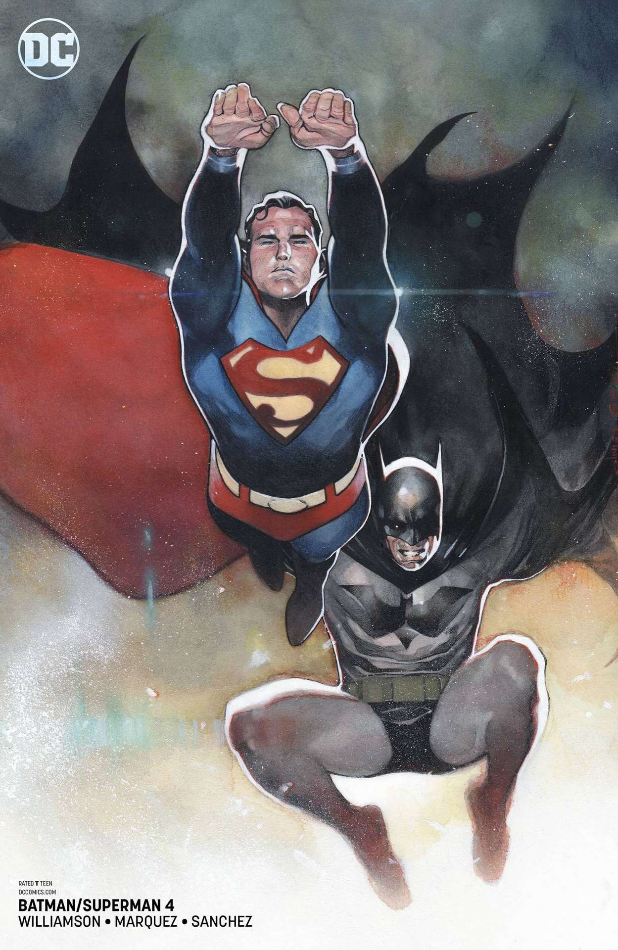 BATMAN SUPERMAN #4 CARD STOCK VARIANT ED YOTV