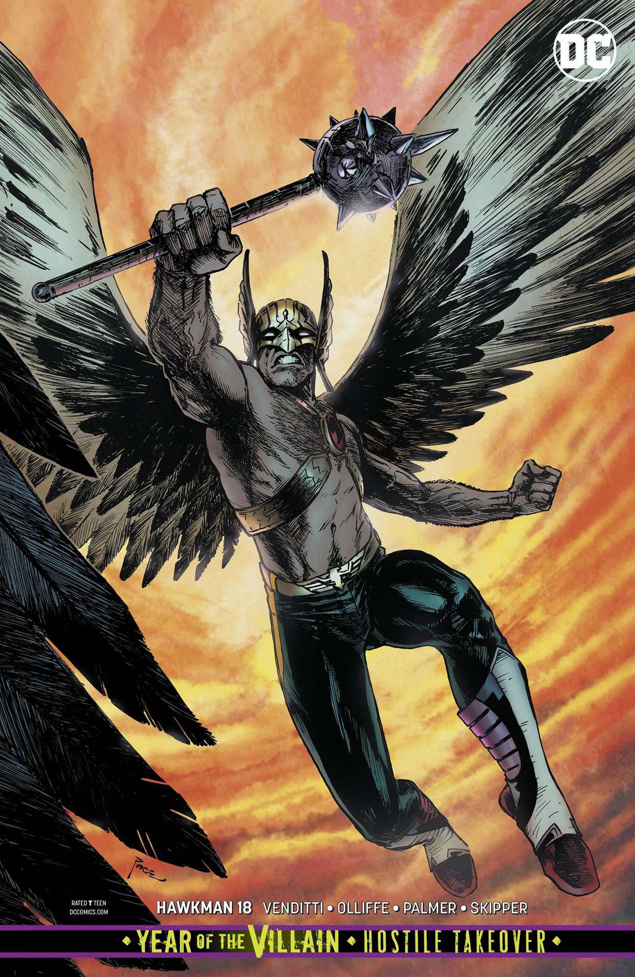 HAWKMAN #18 VARIANT ED YOTV