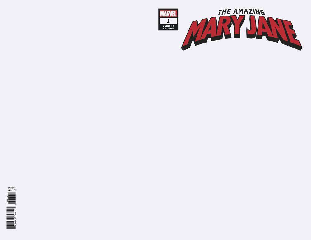 AMAZING MARY JANE #1 BLANK VARIANT