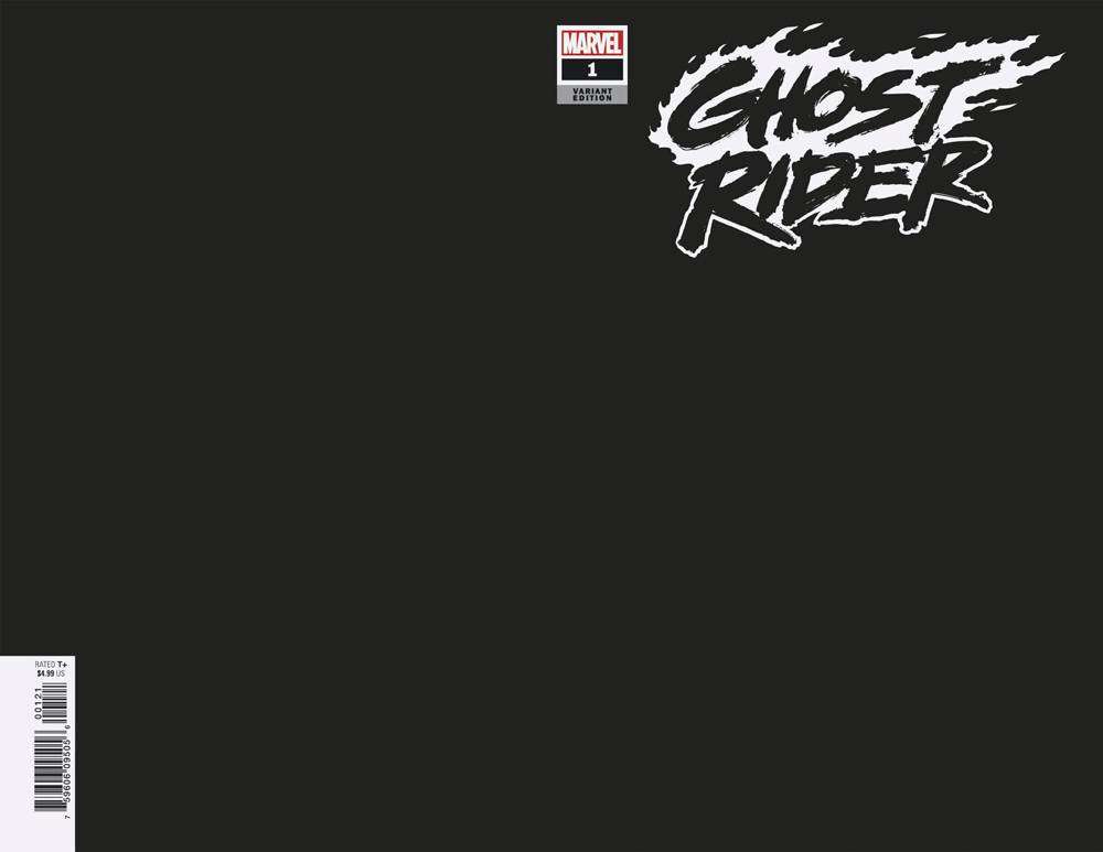 GHOST RIDER #1 BLACK BLANK VARIANT