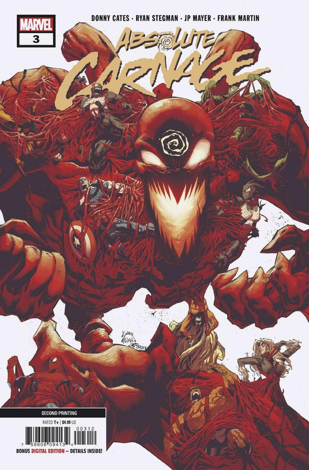 ABSOLUTE CARNAGE #3 (OF 5) 2ND PTG STEGMAN VARIANT AC