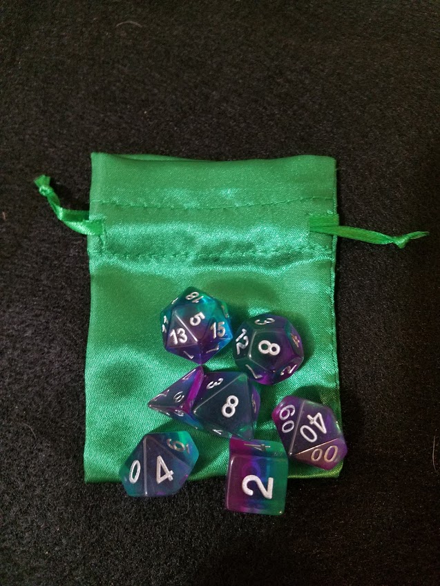 Nested Egg Gaming Jester Dice Set with Bag (7 CT)