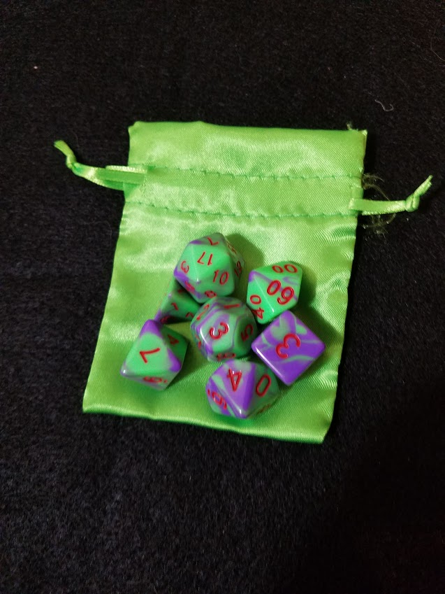 Nested Egg Gaming Poison Dice Set with Bag (7 CT)