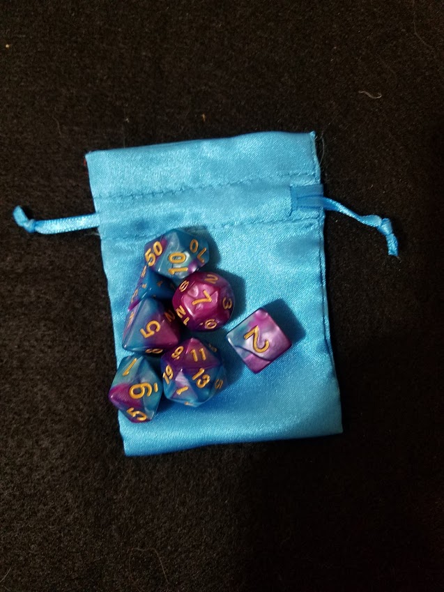 Nested Egg Gaming Galaxy Dice Set with Bag (7 CT)