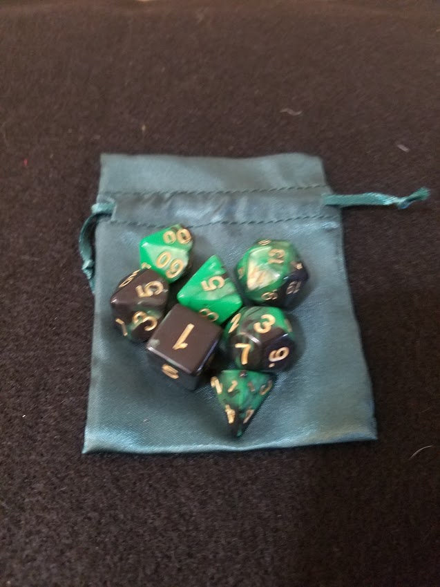 Nested Egg Gaming Forest Dice Set with Bag (7 CT)