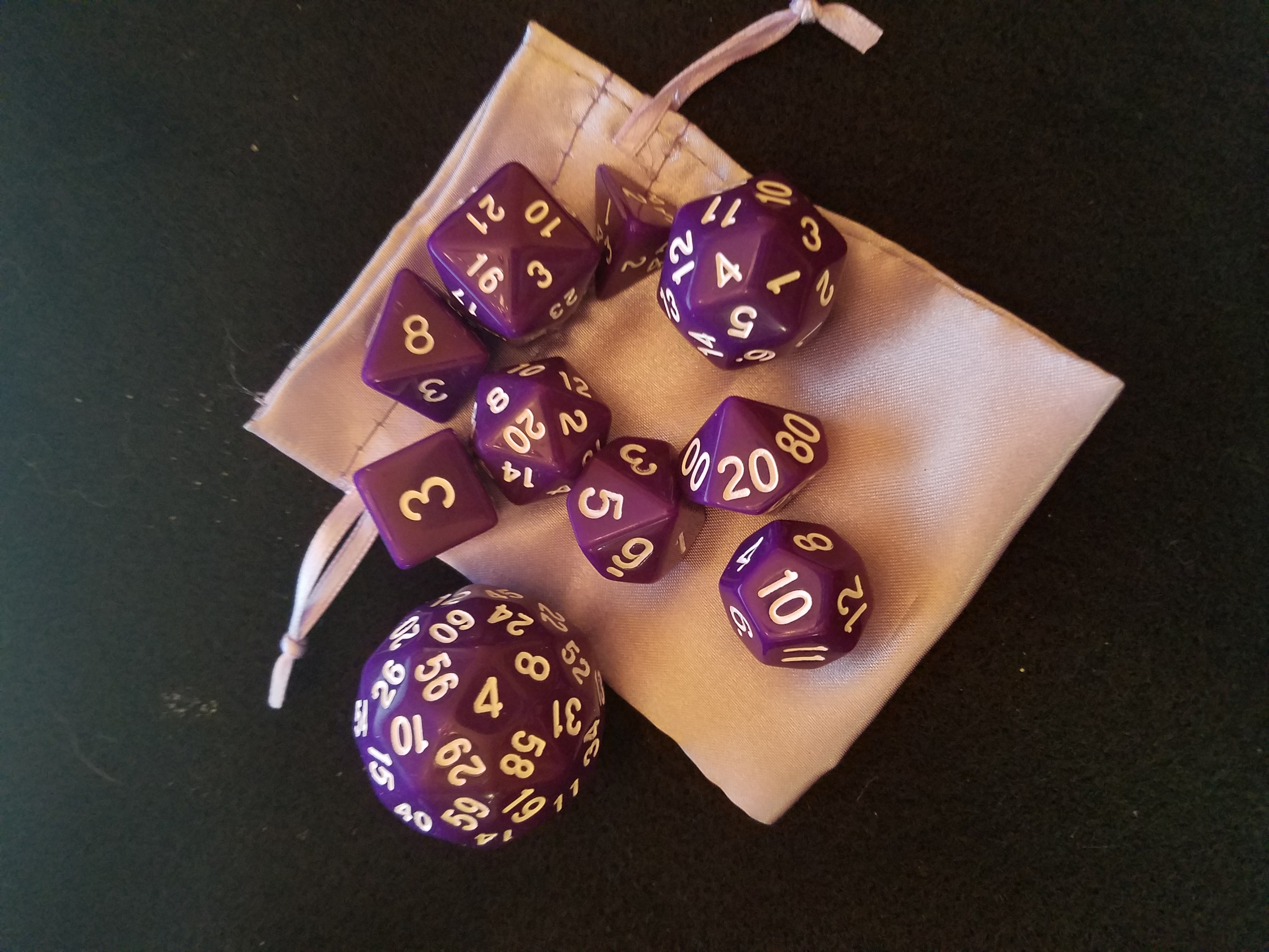 Nested Egg Gaming Lavender Dice Set with Bag (10 CT)