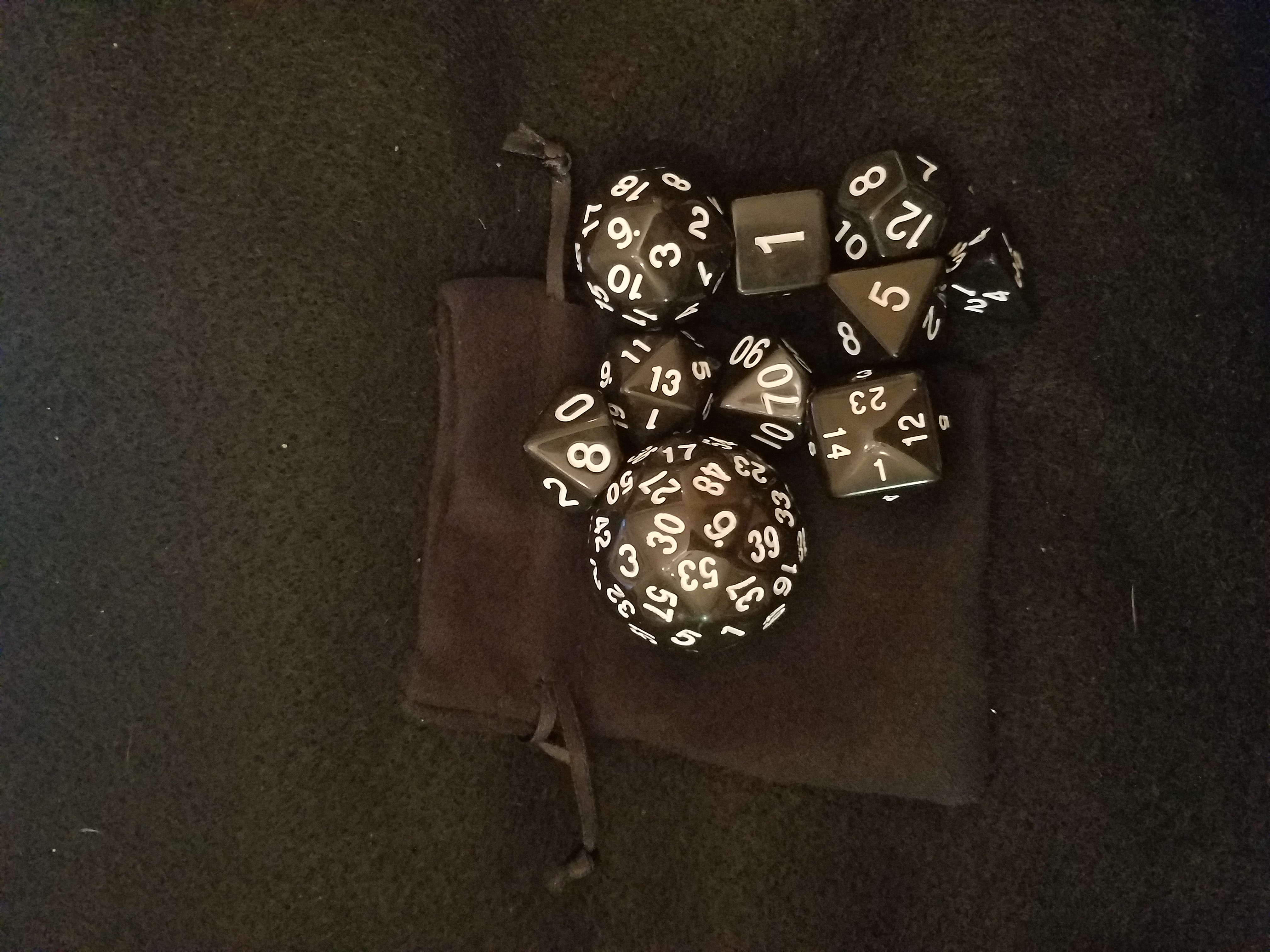 Nested Egg Gaming Blackout Dice Set with Bag (10 CT)