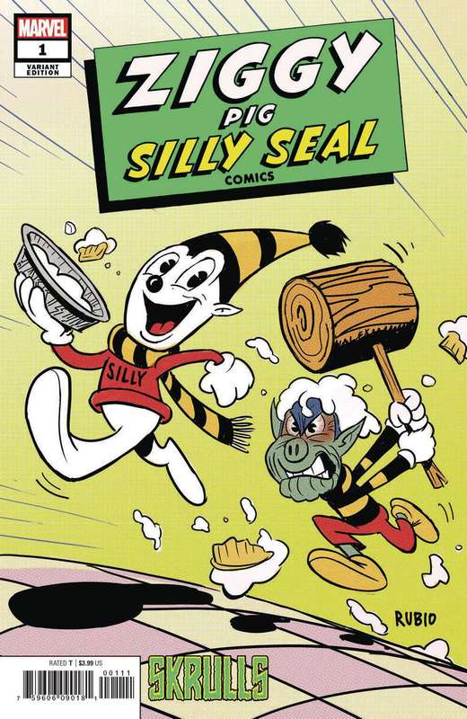 ZIGGY PIG SILLY SEAL COMICS #1 RUBIO SKRULLS VARIANT