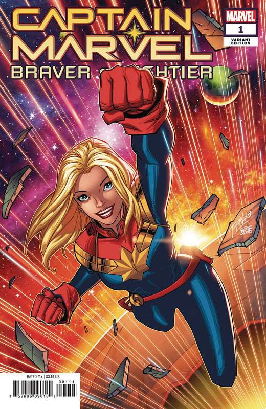 CAPTAIN MARVEL BRAVER & MIGHTIER #1 LIM VARIANT