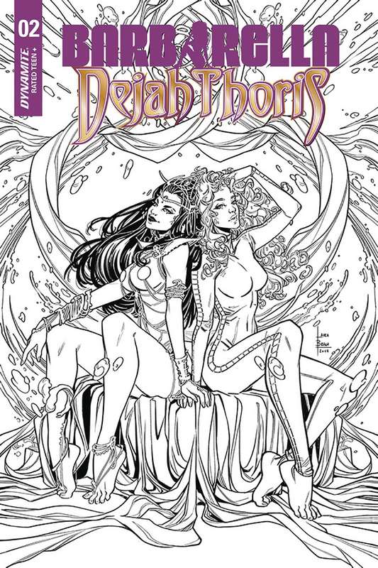 BARBARELLA DEJAH THORIS #2 1:30 COPY BRAGA B&W VARIANT