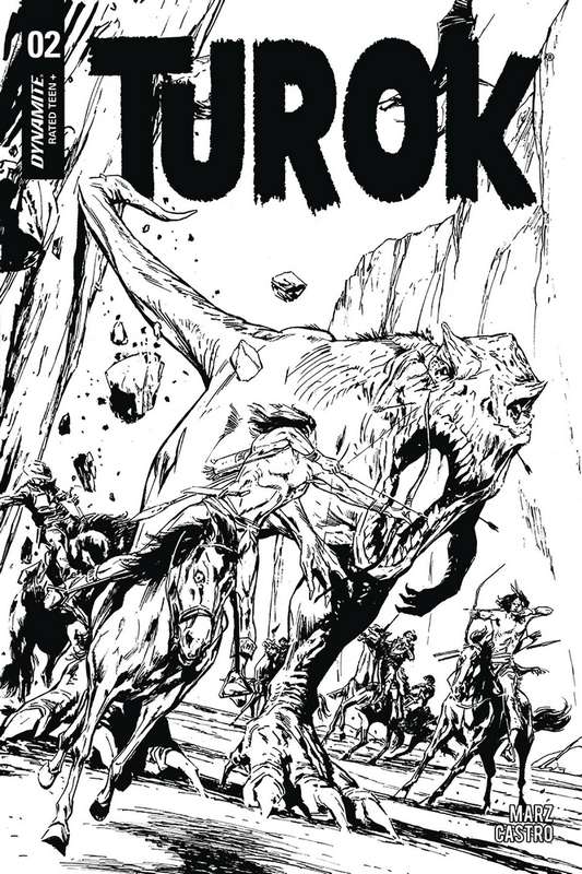 TUROK #2 1:20 COPY GUICE B&W VARIANT