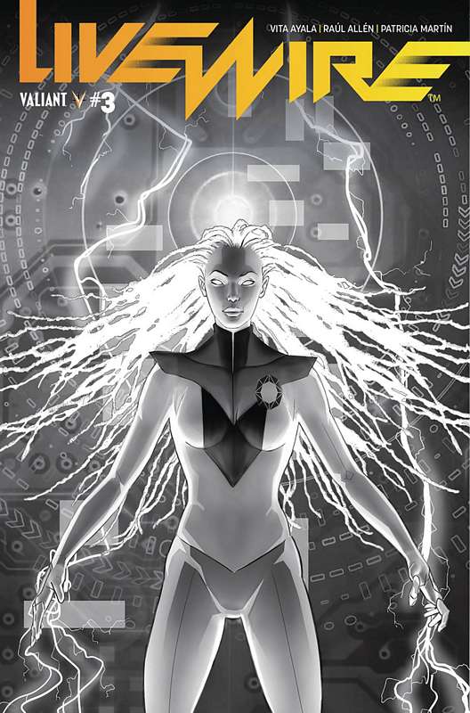 LIVEWIRE #3 1:20 COPY VARIANT B&W POLLINA