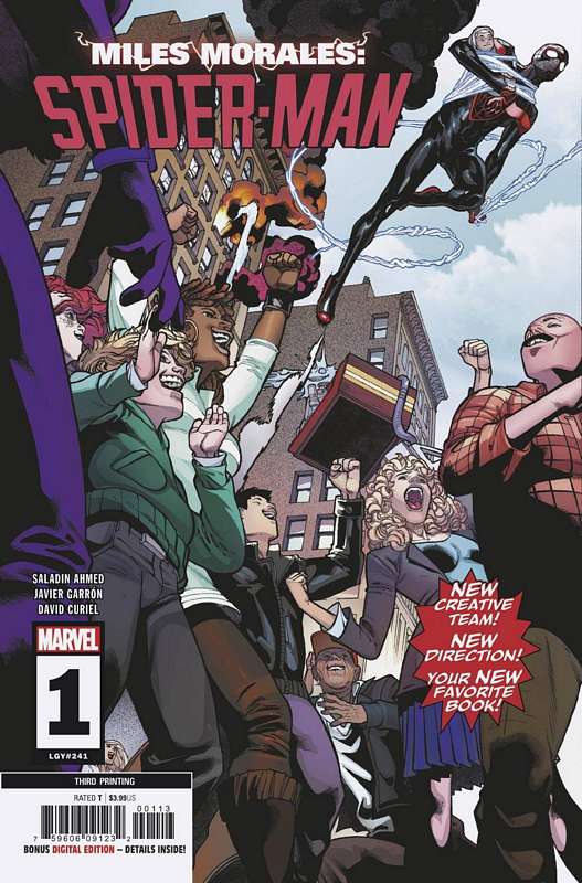 MILES MORALES SPIDER-MAN #1 3RD PTG GARRON VARIANT