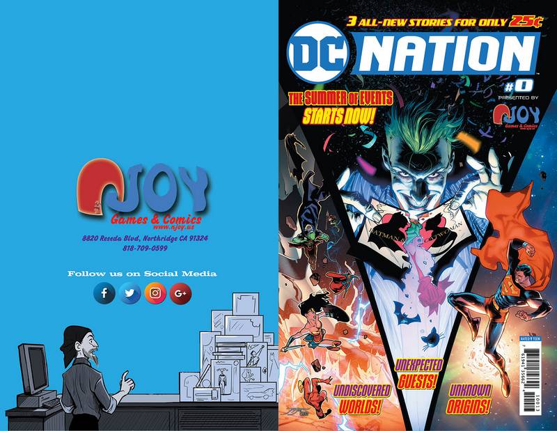 DC NATION #0 NJOY GAMES & COMICS VARIANT CUSTOM COVER