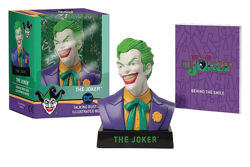 JOKER TALKING BUST & ILLUS BOOK KIT