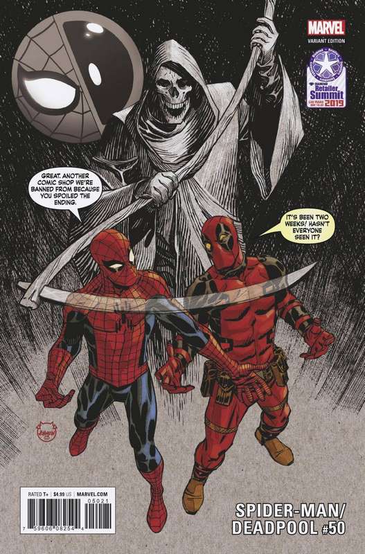 RETAILER SUMMIT 2019 SPIDER-MAN DEADPOOL #50 JOHNSON VARIANT