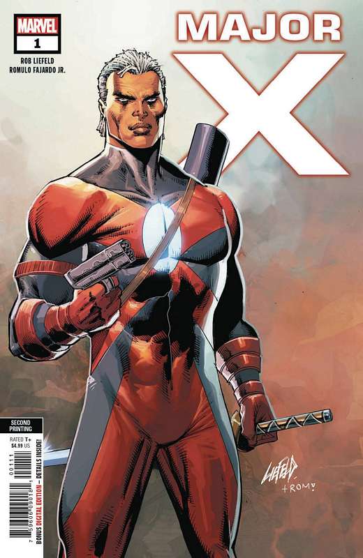 MAJOR X #1 (OF 6) 2ND PTG LIEFELD VARIANT