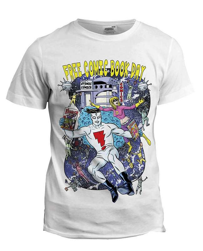 FCBD 2018 COMM ARTIST ALLRED WHITE YOUTH T-SHIRT SM