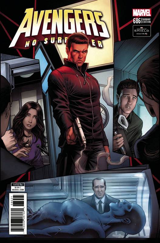 AVENGERS #686 1:10 KEOWN AGENTS OF SHIELD ROAD TO 100 VARIANT LEG