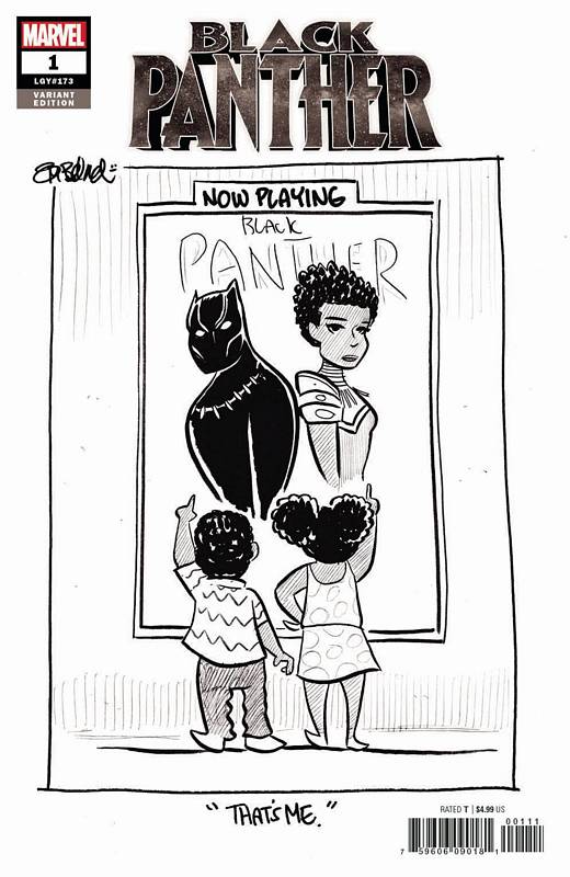 BLACK PANTHER #1 BELAND B & W VARIANT