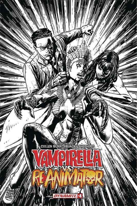 VAMPIRELLA REANIMATOR #4 1:20 DESJARDINS B&W VARIANT