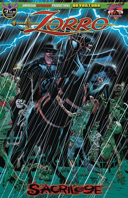 ZORRO SACRILEGE #3 DEAD STORM RISING MELO CVR