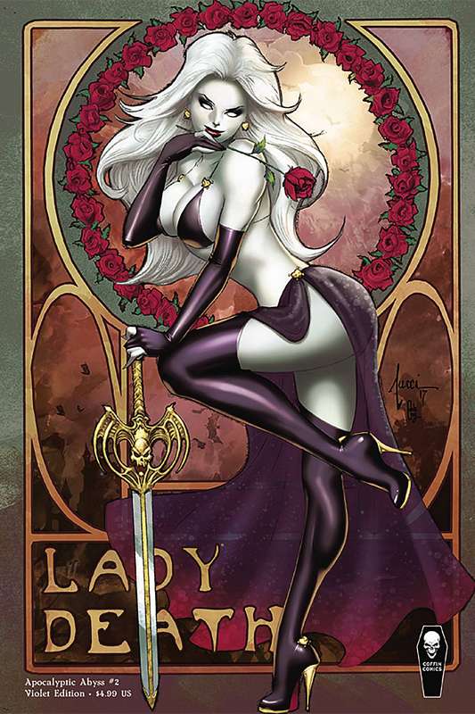 LADY DEATH APOCALYPTIC ABYSS #2 (OF 2) VIOLET VARIANT COVER (MR)