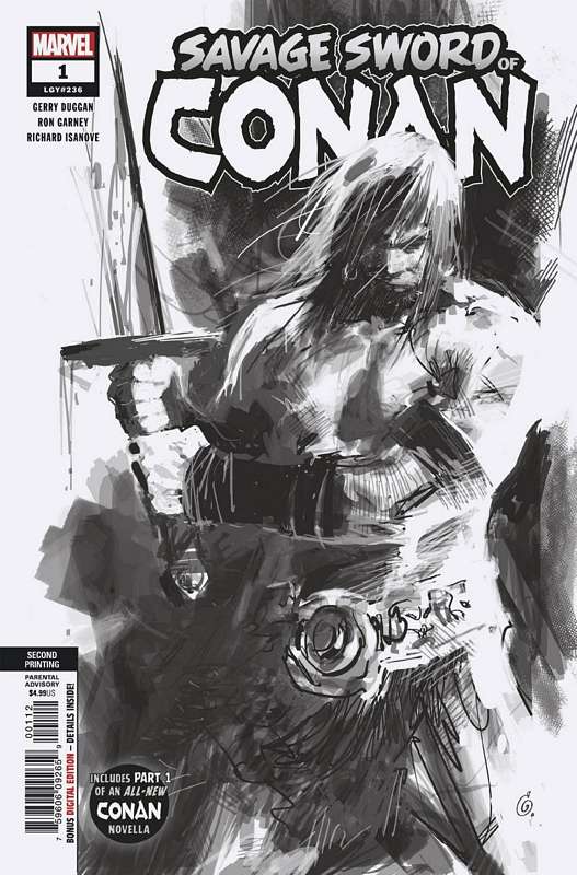 SAVAGE SWORD OF CONAN #1 2ND PTG GARNEY VARIANT