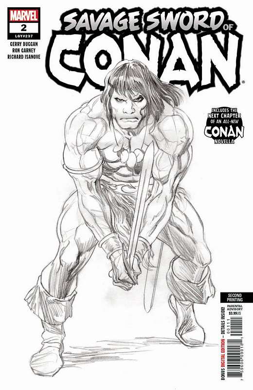 SAVAGE SWORD OF CONAN #2 2ND PTG GARNEY VARIANT