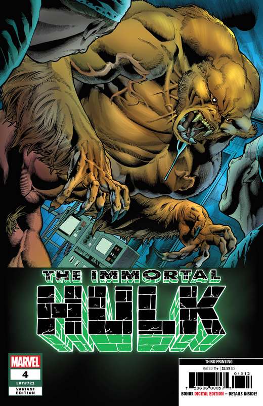 IMMORTAL HULK #4 3RD PTG BENNETT VARIANT