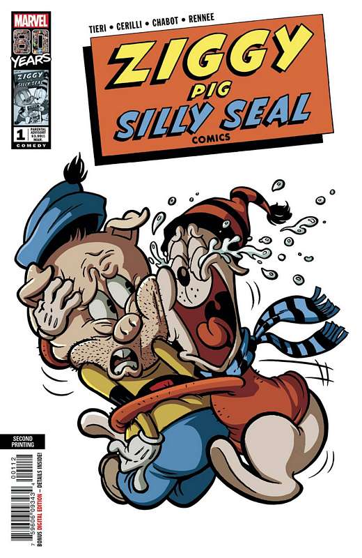 ZIGGY PIG SILLY SEAL COMICS #1 2ND PTG CHABOT VARIANT