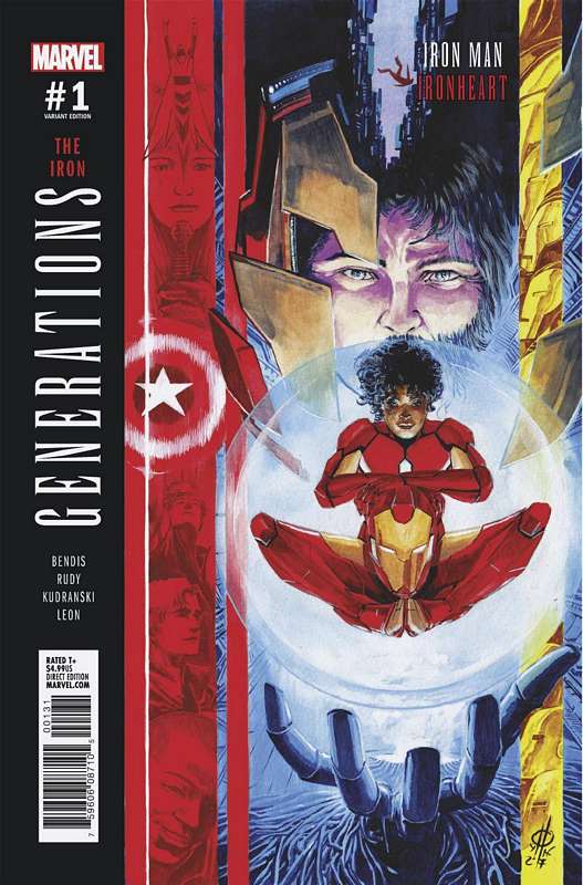 GENERATIONS IRON MAN & IRONHEART #1 1:25 RUDY VARIANT