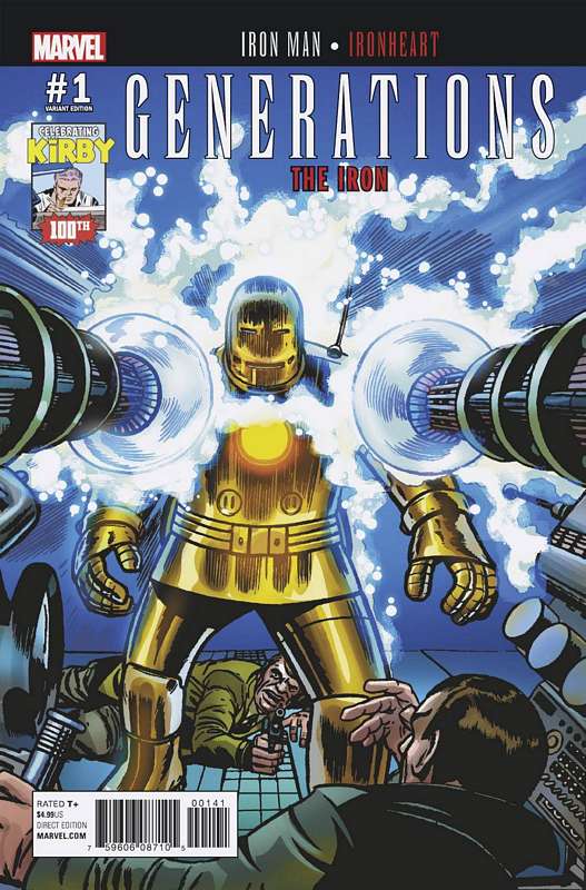 GENERATIONS IRON MAN & IRONHEART #1 1:10 KIRBY 100 VARIANT