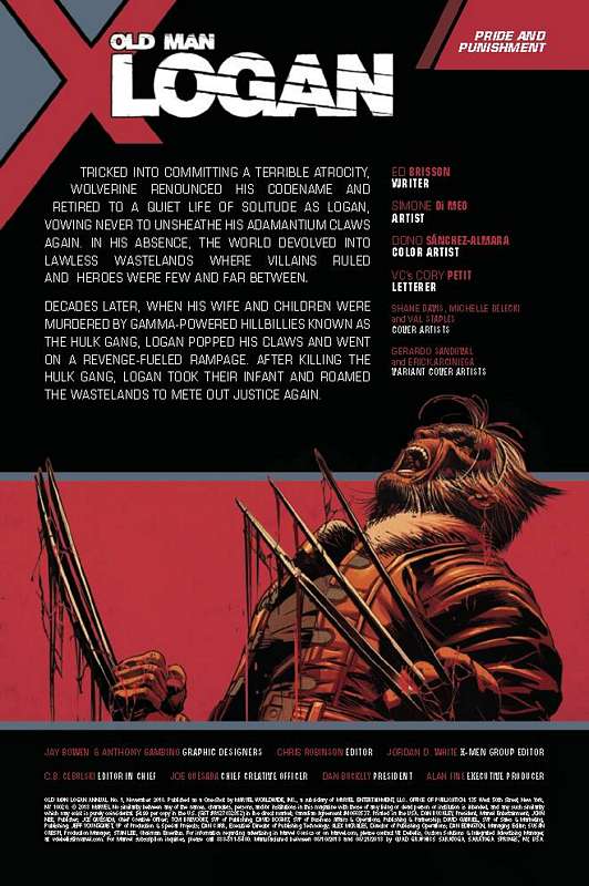 OLD MAN LOGAN ANNUAL #1