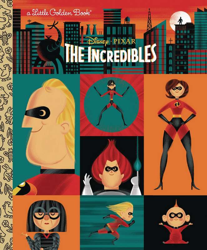 DISNEY PIXAR INCREDIBLES LIITLE GOLDEN BOOK