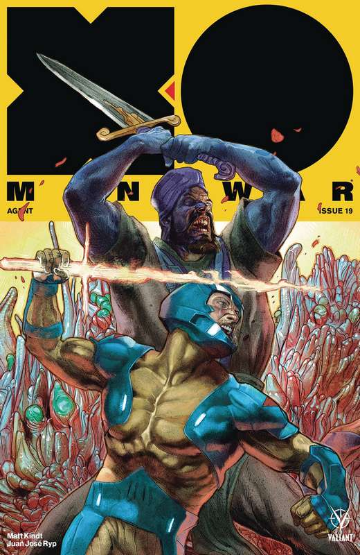 X-O MANOWAR (2017) #19 (NEW ARC) CVR E 1:20 INTERLOCKING GUEDES VARIANT