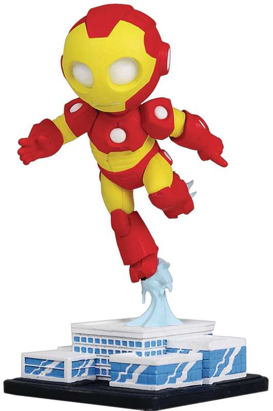 MARVEL MINI HEROES ANIMATED IRON-MAN PVC STATUE