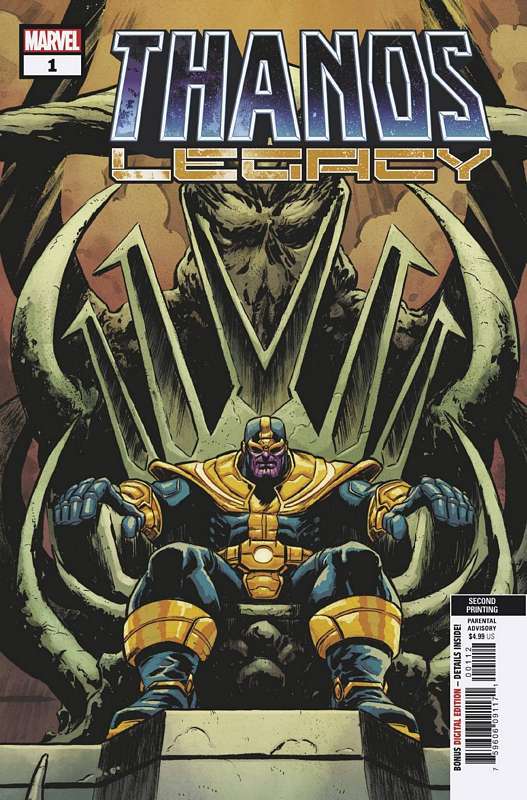 THANOS LEGACY #1 2ND PTG LEVEL VARIANT