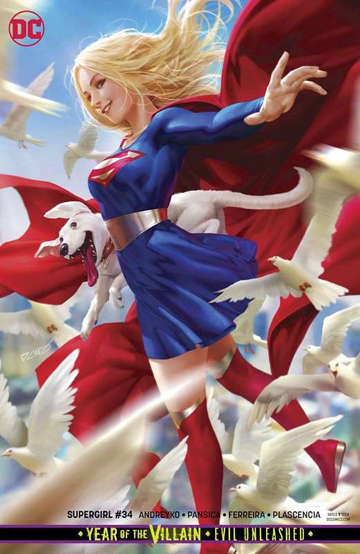 SUPERGIRL #34 CARD STOCK VARIANT ED YOTV