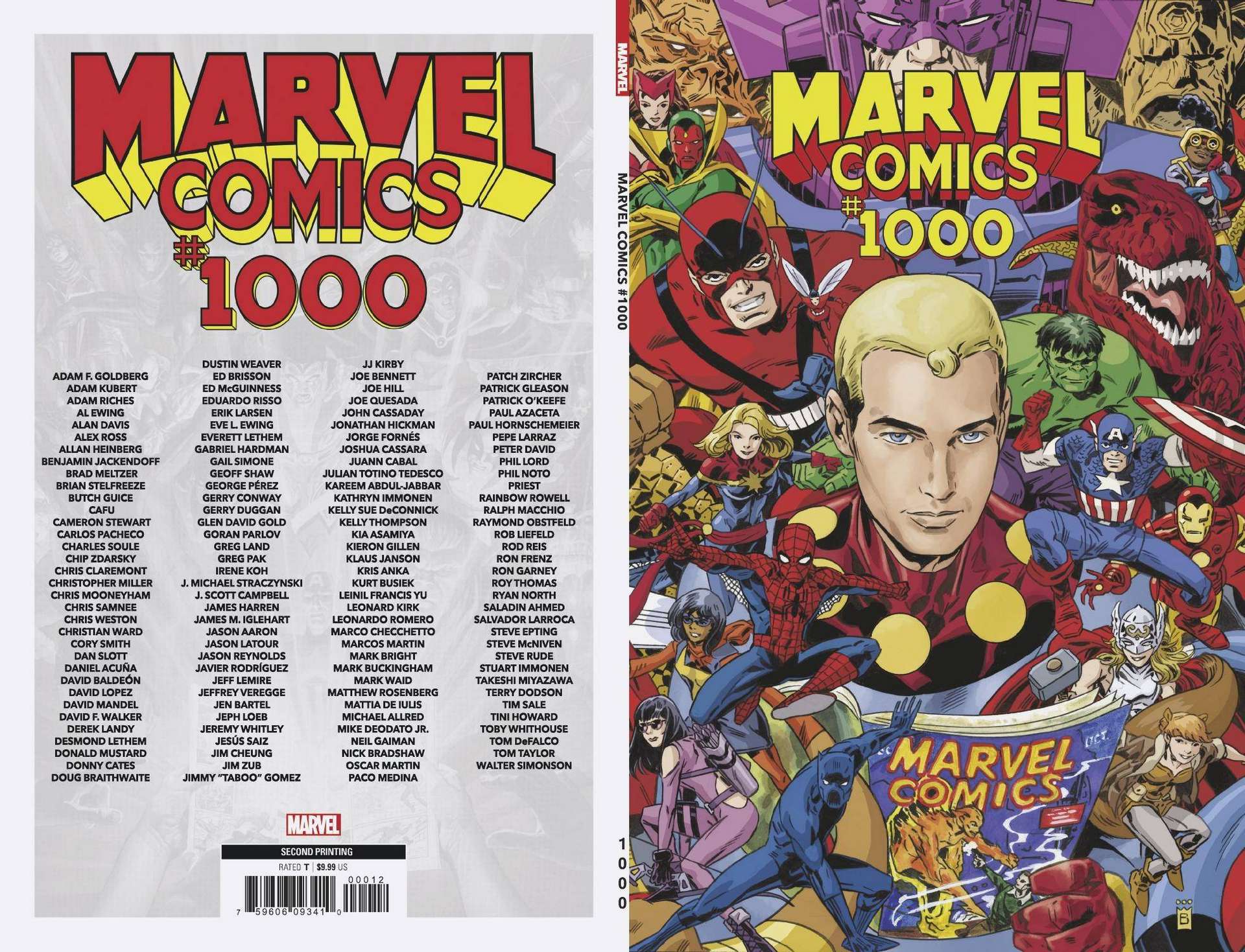 MARVEL COMICS #1000 2ND PTG BUCKINGHAM VARIANT