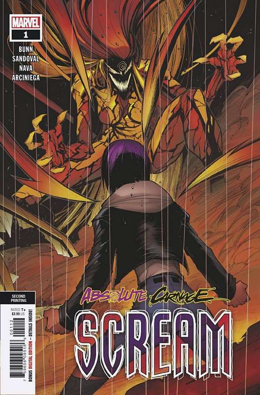 ABSOLUTE CARNAGE SCREAM #1 (OF 3) 2ND PTG SANDOVAL VARIANT AC