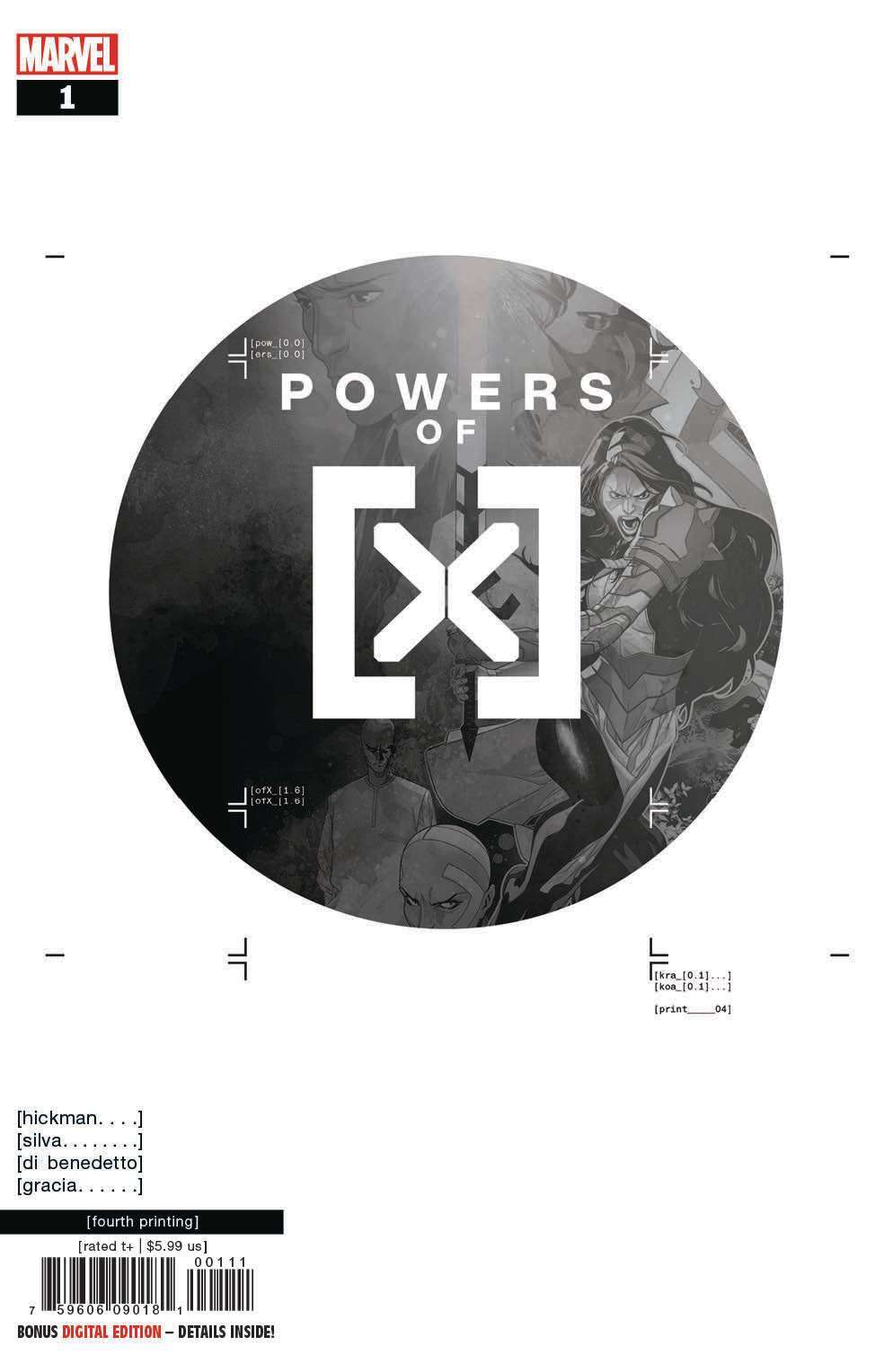 POWERS OF X #1 (OF 6) 4TH PTG SILVA VARIANT