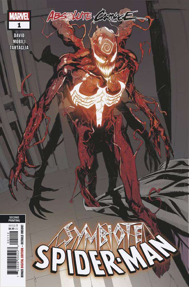 ABSOLUTE CARNAGE SYMBIOTE SPIDER-MAN #1 2ND PTG MOBILI VARIANT