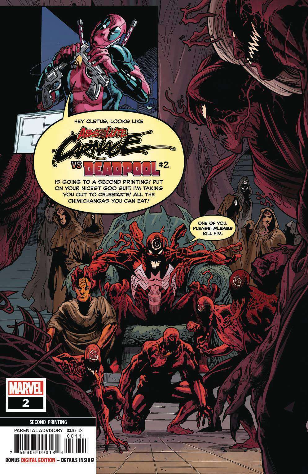 ABSOLUTE CARNAGE VS DEADPOOL #2 (OF 3) 2ND PTG FERREIRA VARIANT