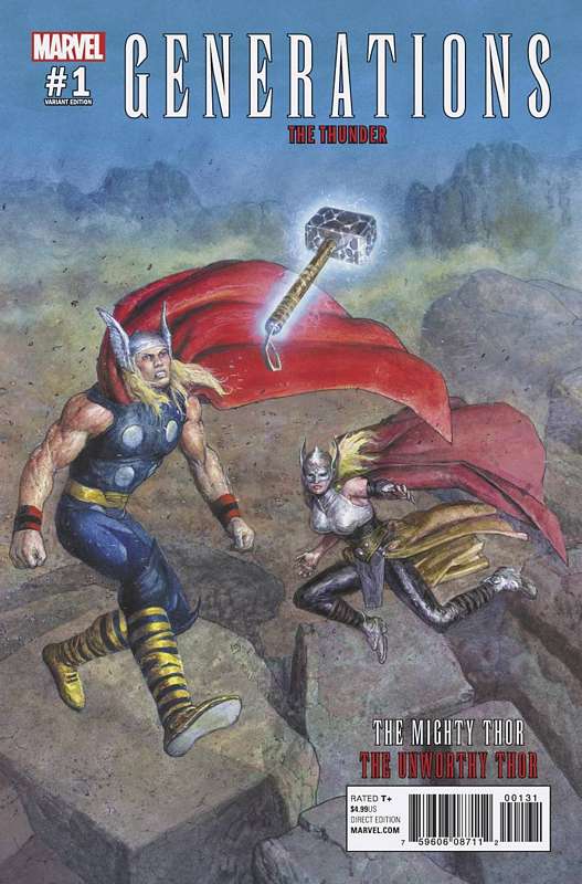 GENERATIONS UNWORTHY THOR & MIGHTY THOR #1 1:25 PASTORAS VARIANT