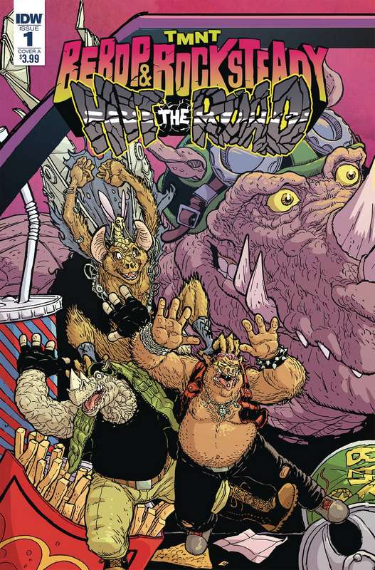 TMNT BEBOP ROCKSTEADY HIT THE ROAD #1 (OF 5) CVR A PITARRA